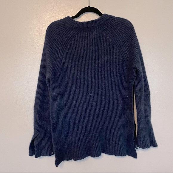 J Crew Collection| 100% Cashmere Crewneck Sweater side slits tunic - Picture 5 of 5